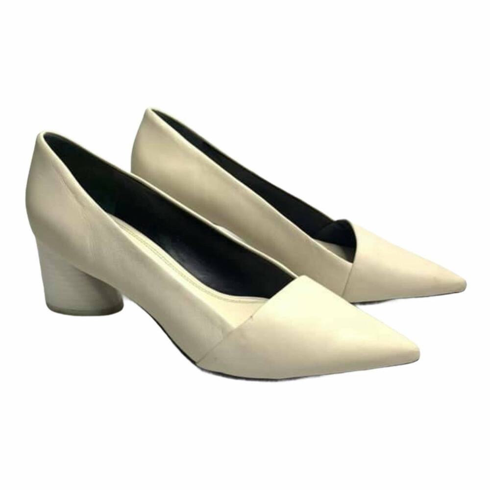 MERCEDES‎ CASTILLO 'kioko Mid' Leather Pumps Ivory